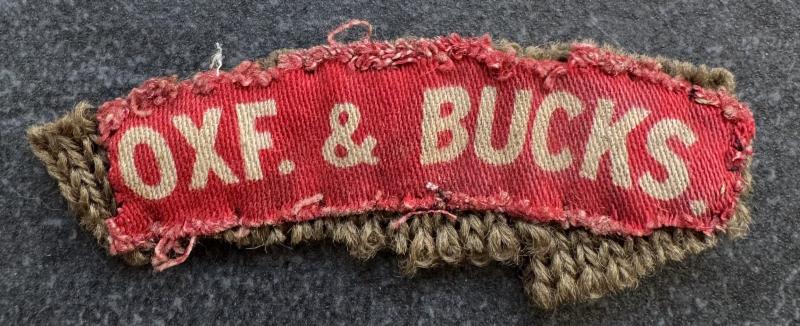 WW2 Oxf & Bucks Shoulder Title