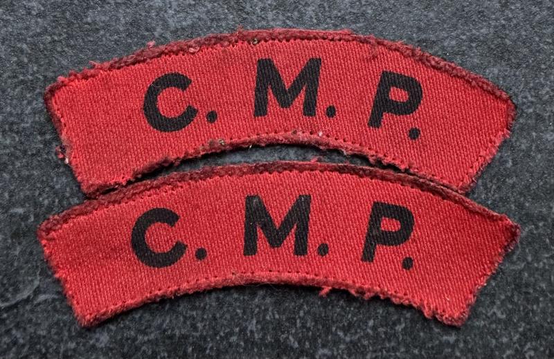 WW2 Corps Of Military Police Shoulder Titles