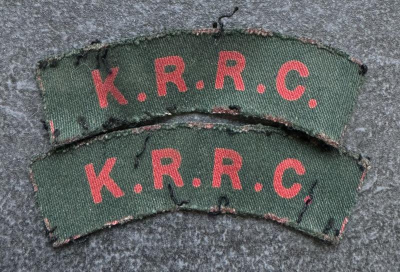 WW2 King’s Royal Rifle Corps Shoulder Titles