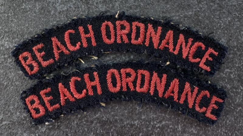 WW2 Beach Ordnance Shoulder Titles