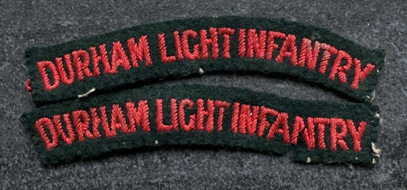 WW2 9th Battalion Durham Light Infantry Shoulder Titles