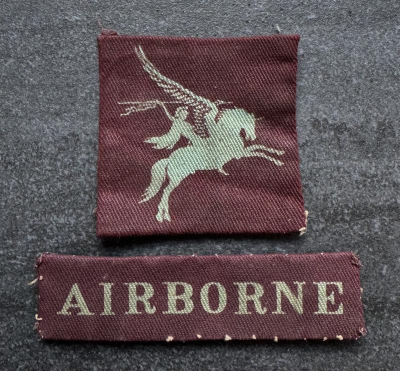 WW2 Airborne Forces Formation Sign / Strip Combination