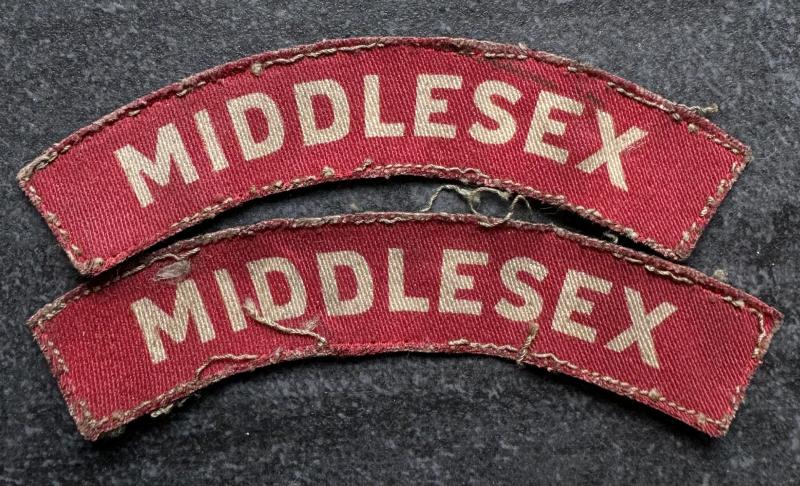 WW2 Middlesex Regiment Shoulder Titles