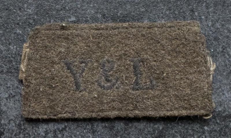 WW2 York & Lancaster Regiment Slip On Shoulder Title