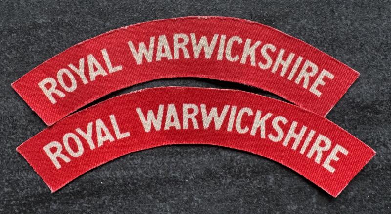 WW2 Royal Warwickshire Shoulder Titles