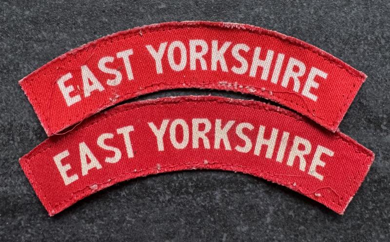 WW2 East Yorkshire Shoulder Titles