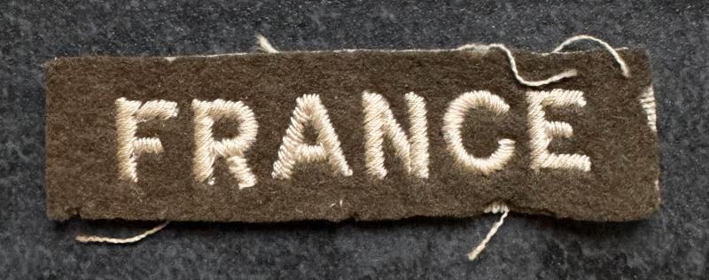 WW2 France Shoulder Title