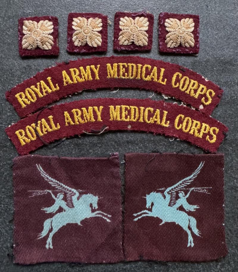 WW2 181st Airlanding Field Ambulance RAMC Insignia Group