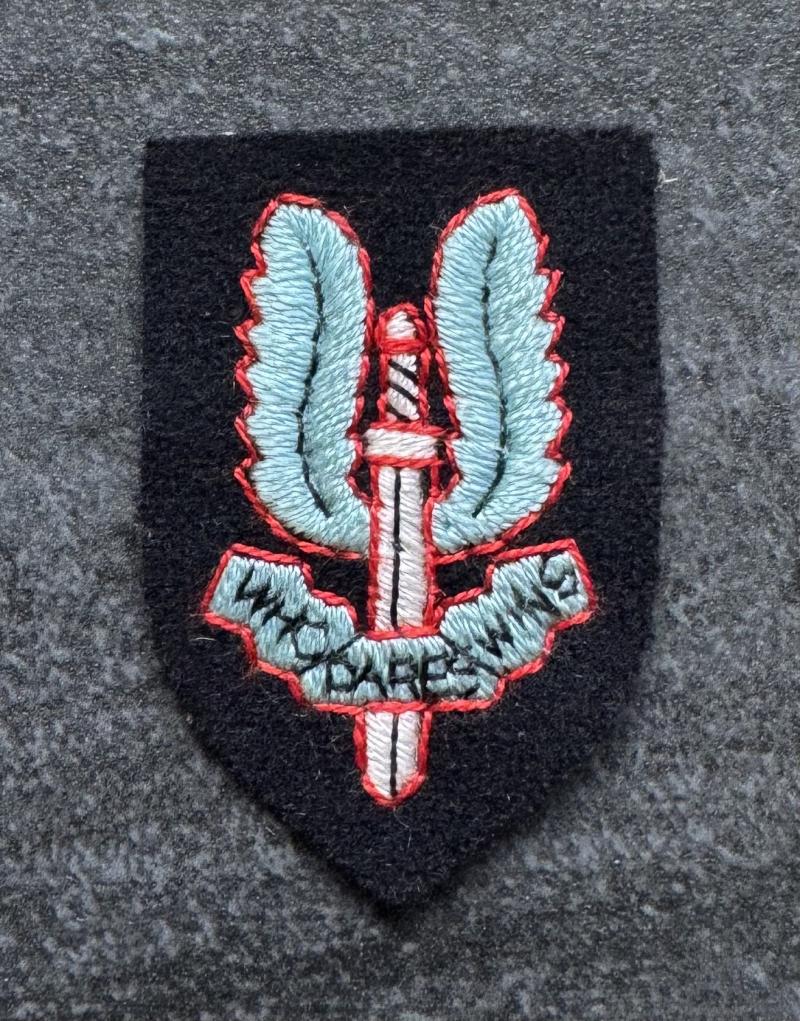 1944 Pattern Special Air Service Cloth Beret Badge