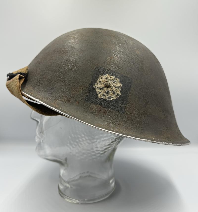 WW2 2nd Battalion East Yorkshire Regiment MKIII Helmet