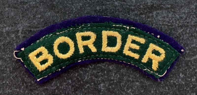 WW2 1st Battalion Border Regiment Shoulder Title