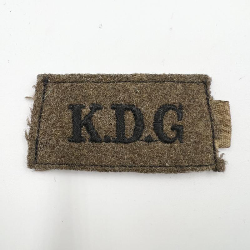 WW2 Kings Dragoon Guards Slip On Shoulder Title