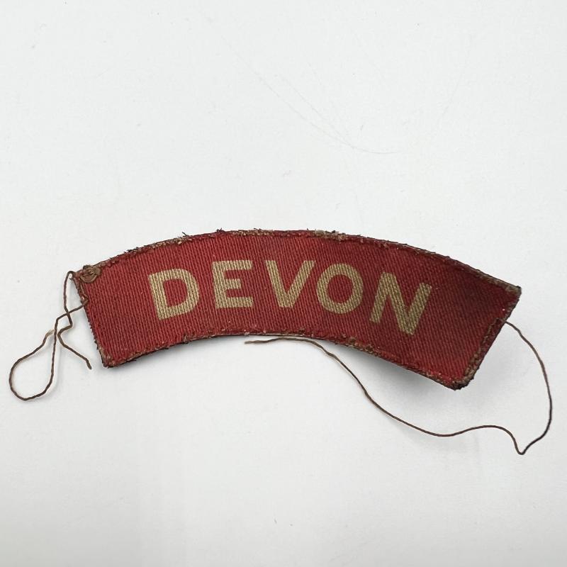 WW2 Devonshire Regiment Shoulder Title