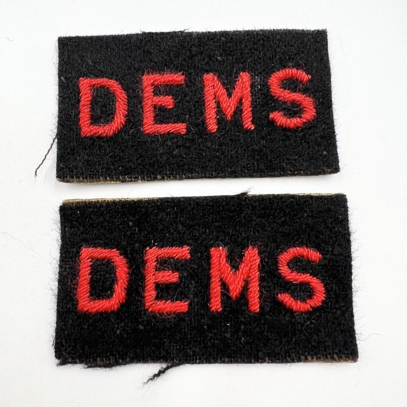 WW2 DEMS Shoulder Titles