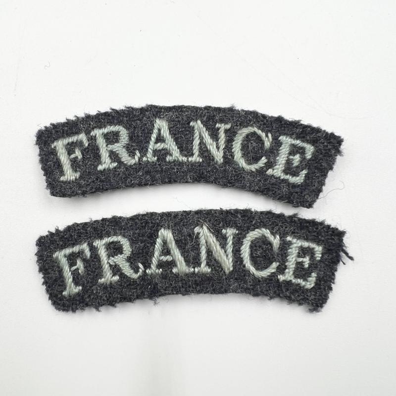 WW2 RAF Nationality France Shoulder Titles