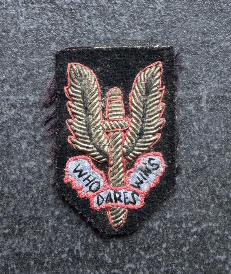 1950/60s SAS Officers Bullion Cloth Beret Badge