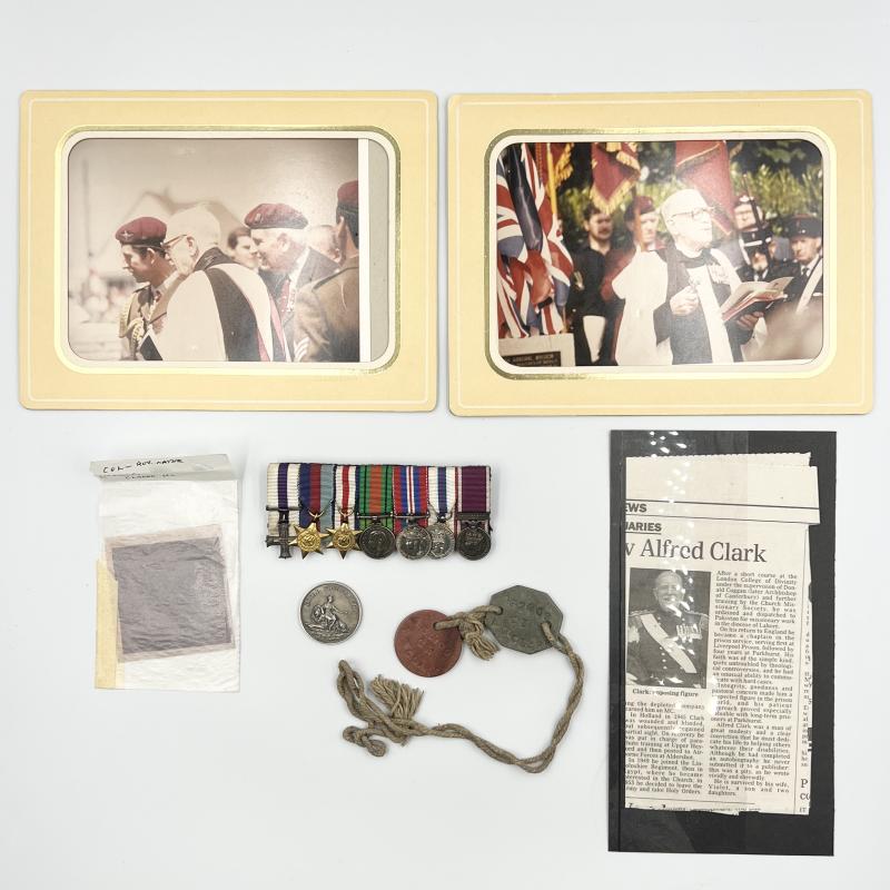 WW2 Parachute Regiment Officer Normandy Gallantry Medals & Dog Tag Group