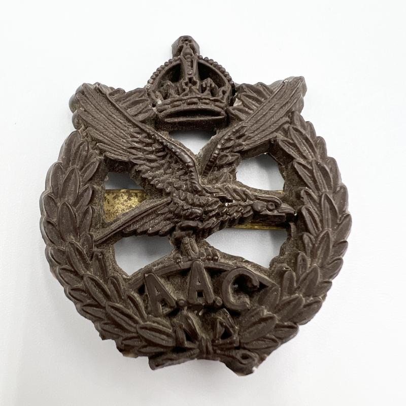 WW2 Army Air Corps Plastic Economy Cap Badge